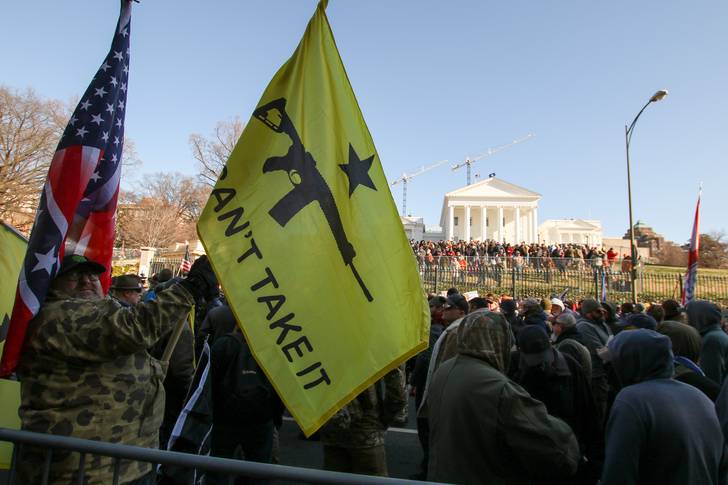 Members of the Base planned on targeting attendees of a right-wing gun rally in Virginia on Monday